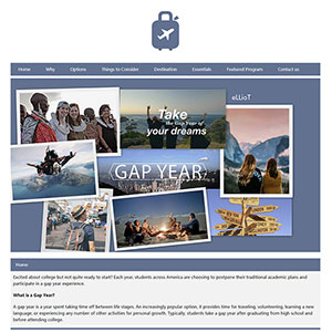 学生dreamwearver英文网页设计代做静态HTML网页课程作业模板